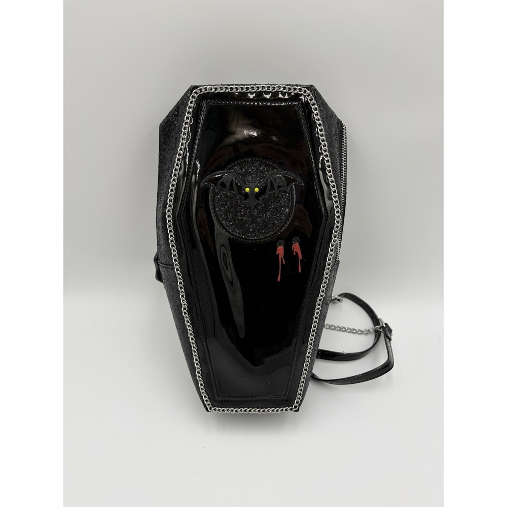 Betsey Johnson Can't Stop Coffin Backpack Purse Bat Vampire